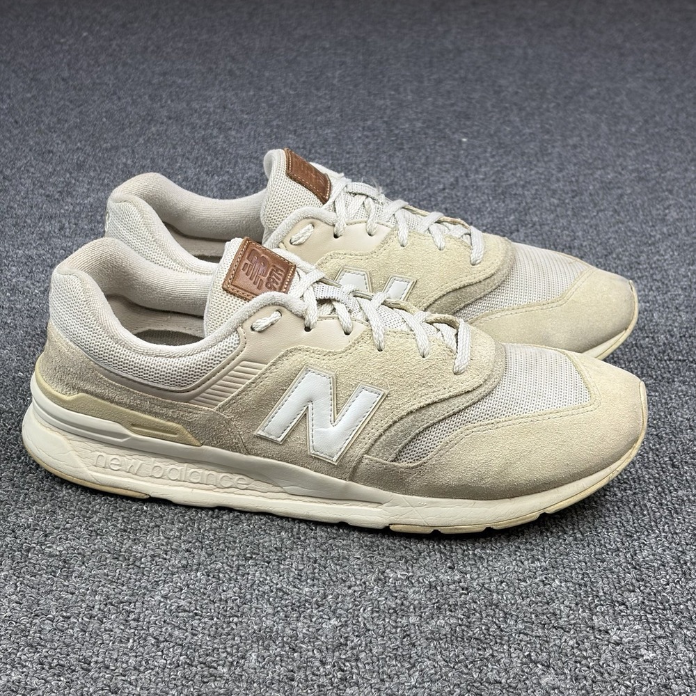 New Balance 997H Beige White Suede Sneakers Men's Size 12 CM997HOB Casual